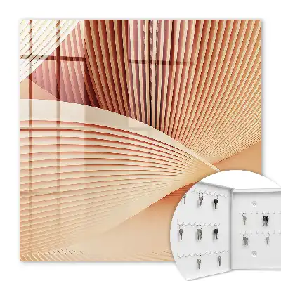 Vagues abstraites aux tons crème et beige