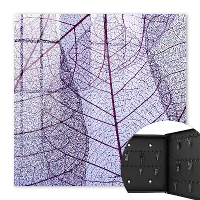 Structure de feuille violette en arrière-plan