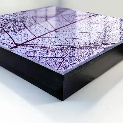 Structure de feuille violette en arrière-plan