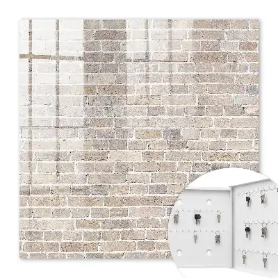 Composition décorative dans les tons beige, brique et gris