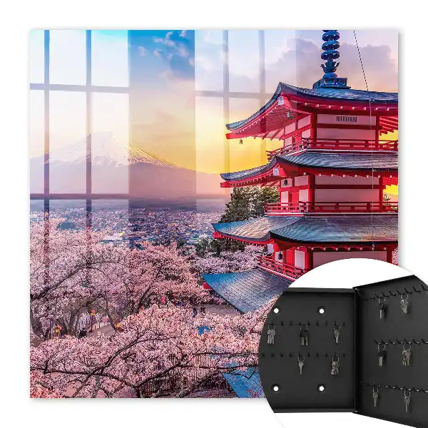 Harmonie japonaise des cerisiers en fleurs