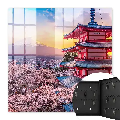 Harmonie japonaise des cerisiers en fleurs