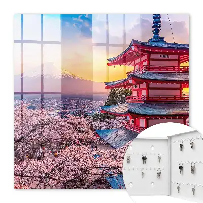 Harmonie japonaise des cerisiers en fleurs