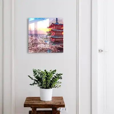 Harmonie japonaise des cerisiers en fleurs