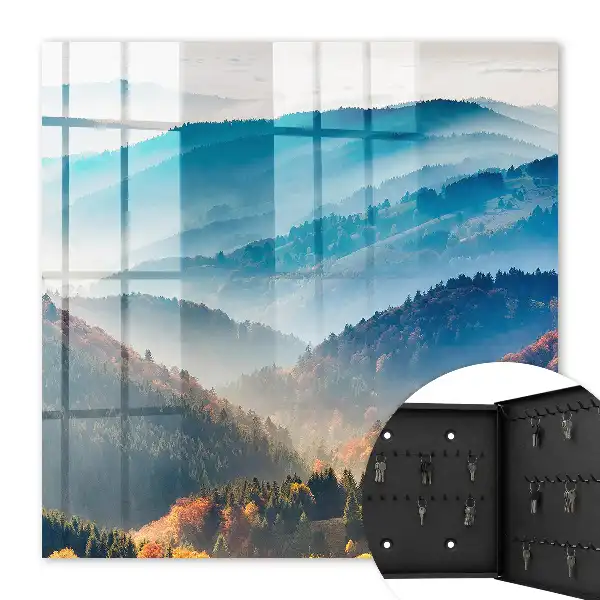 Tableau paysage montagneux aux couleurs époustouflantes
