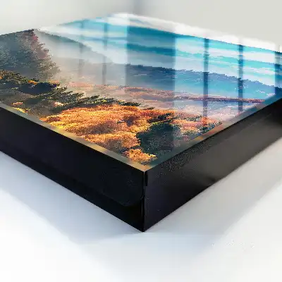 Tableau paysage montagneux aux couleurs époustouflantes
