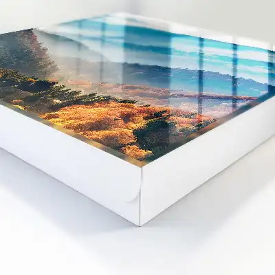 Tableau paysage montagneux aux couleurs époustouflantes