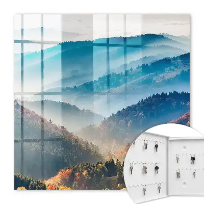Tableau paysage montagneux aux couleurs époustouflantes