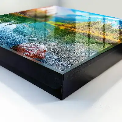 Tableau paysage de montagne sérénité alpine