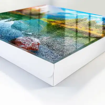 Tableau paysage de montagne sérénité alpine