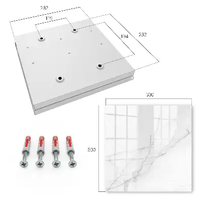 Table basse au plateau en marbre et structure aux lignes délicates
