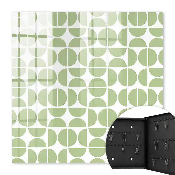 Géométrie verte sur fond blanc
