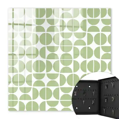 Géométrie verte sur fond blanc