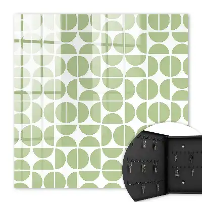 Géométrie verte sur fond blanc