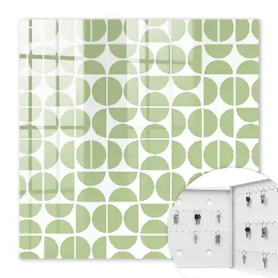 Géométrie verte sur fond blanc