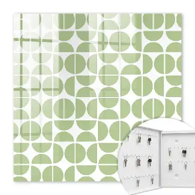 Géométrie verte sur fond blanc