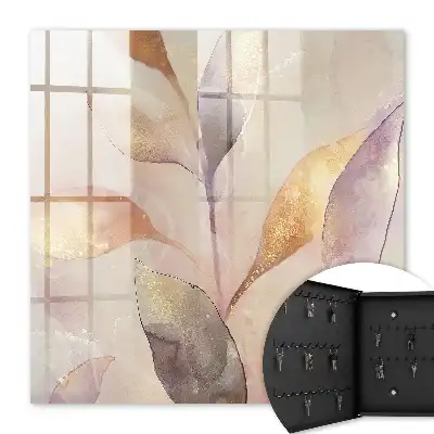 Feuilles aux teintes pastel sans contrastes