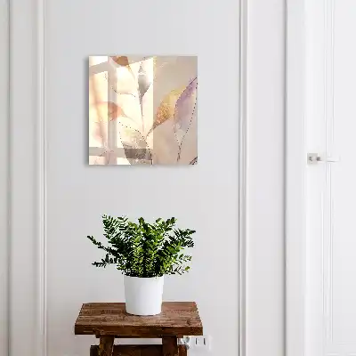 Feuilles aux teintes pastel sans contrastes