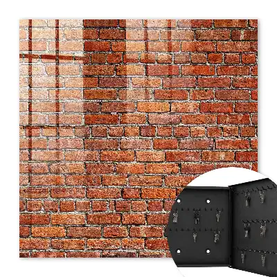 Mur de briques aux teintes chaudes