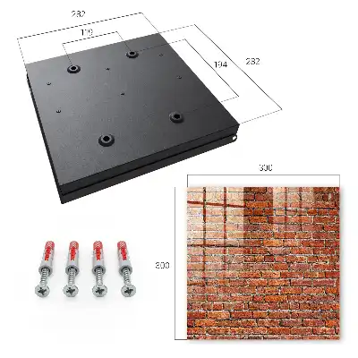 Mur de briques aux teintes chaudes