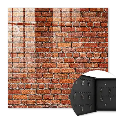 Mur de briques aux teintes chaudes