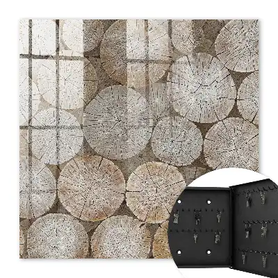 Cercles en bois à motifs harmonieux