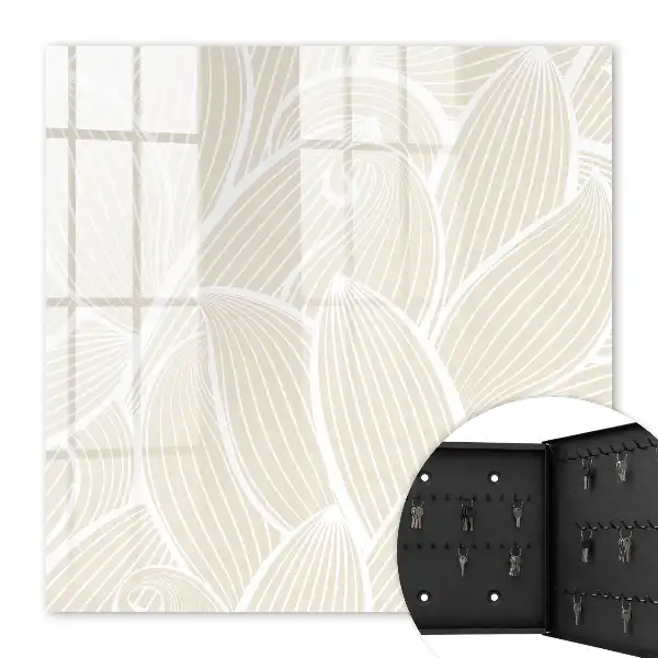 Motif organique sur fond crème