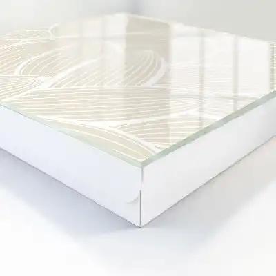 Motif organique sur fond crème