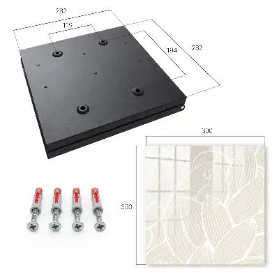 Motif organique sur fond crème