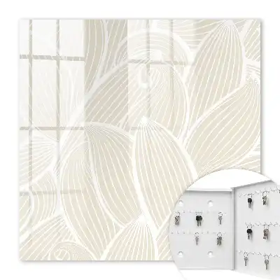 Motif organique sur fond crème