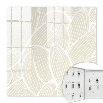 Motif organique sur fond crème