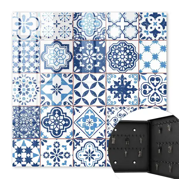 Carreaux bleus aux motifs uniques
