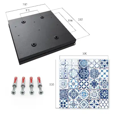 Carreaux bleus aux motifs uniques