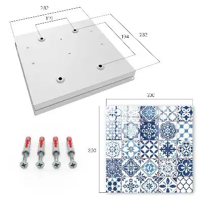 Carreaux bleus aux motifs uniques