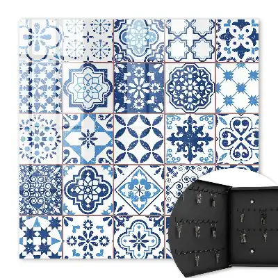 Carreaux bleus aux motifs uniques