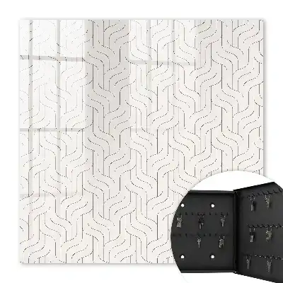 Motif géométrique à lignes ondulées