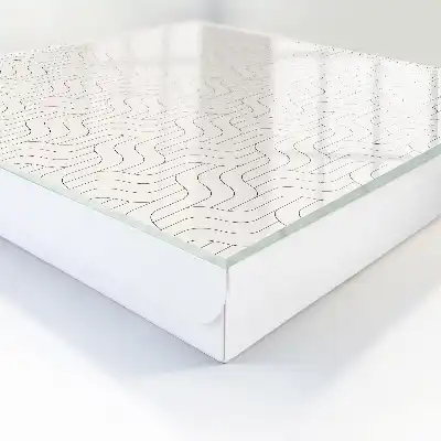 Motif géométrique à lignes ondulées
