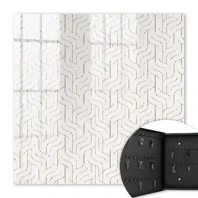Motif géométrique à lignes ondulées