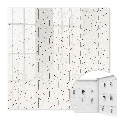 Motif géométrique à lignes ondulées