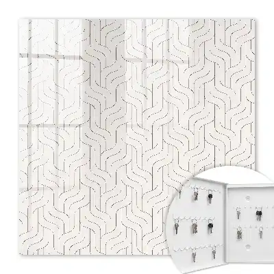 Motif géométrique à lignes ondulées