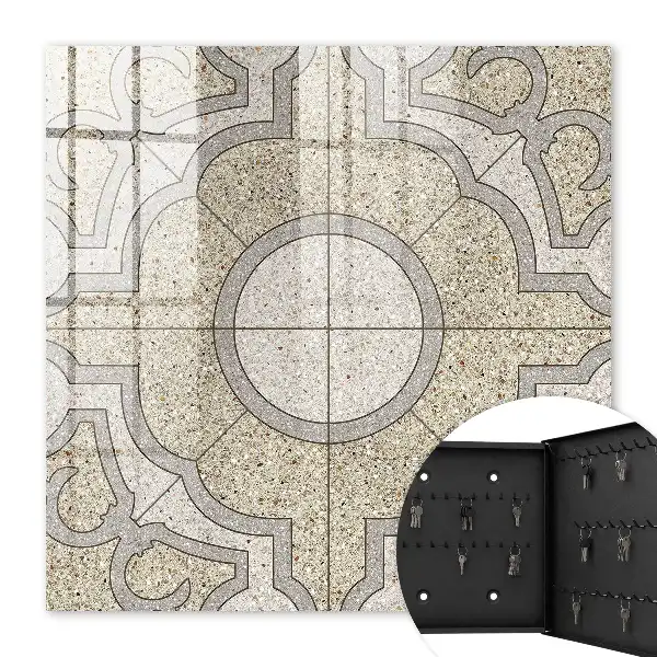 Mosaïque élégante grise et beige