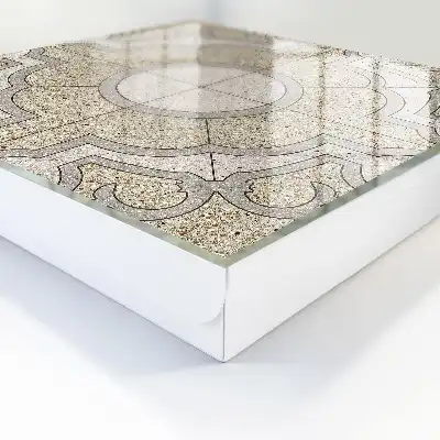 Mosaïque élégante grise et beige