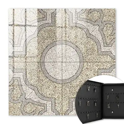 Mosaïque élégante grise et beige
