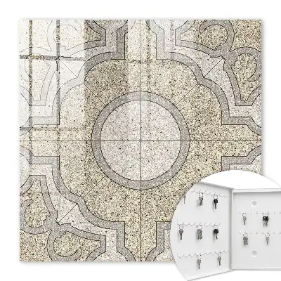 Mosaïque élégante grise et beige
