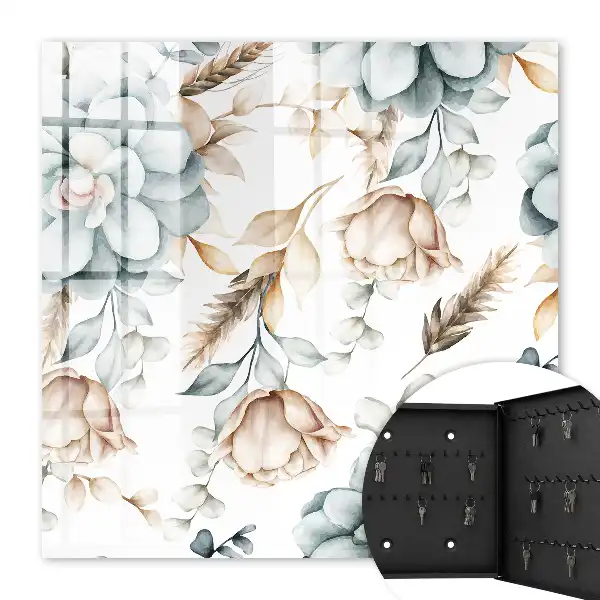 Fleurs à l'aquarelle aux couleurs douces