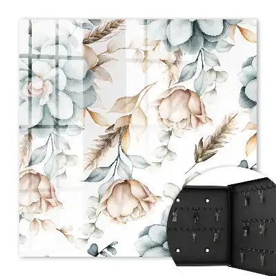 Fleurs à l'aquarelle aux couleurs douces