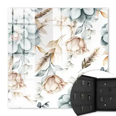 Fleurs à l'aquarelle aux couleurs douces
