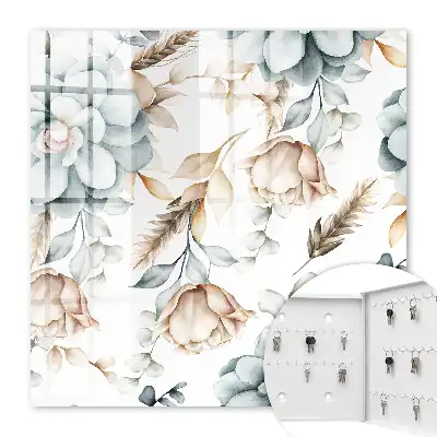 Fleurs à l'aquarelle aux couleurs douces