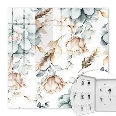 Fleurs à l'aquarelle aux couleurs douces