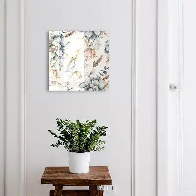 Fleurs à l'aquarelle aux couleurs douces